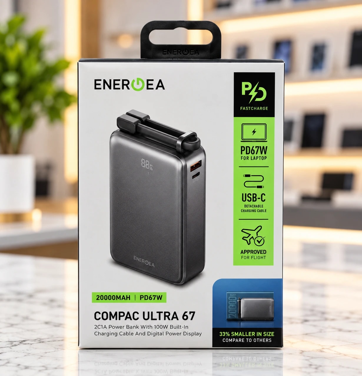 Energea Compac Ultra 67 20000mAh PD67W Powerbank