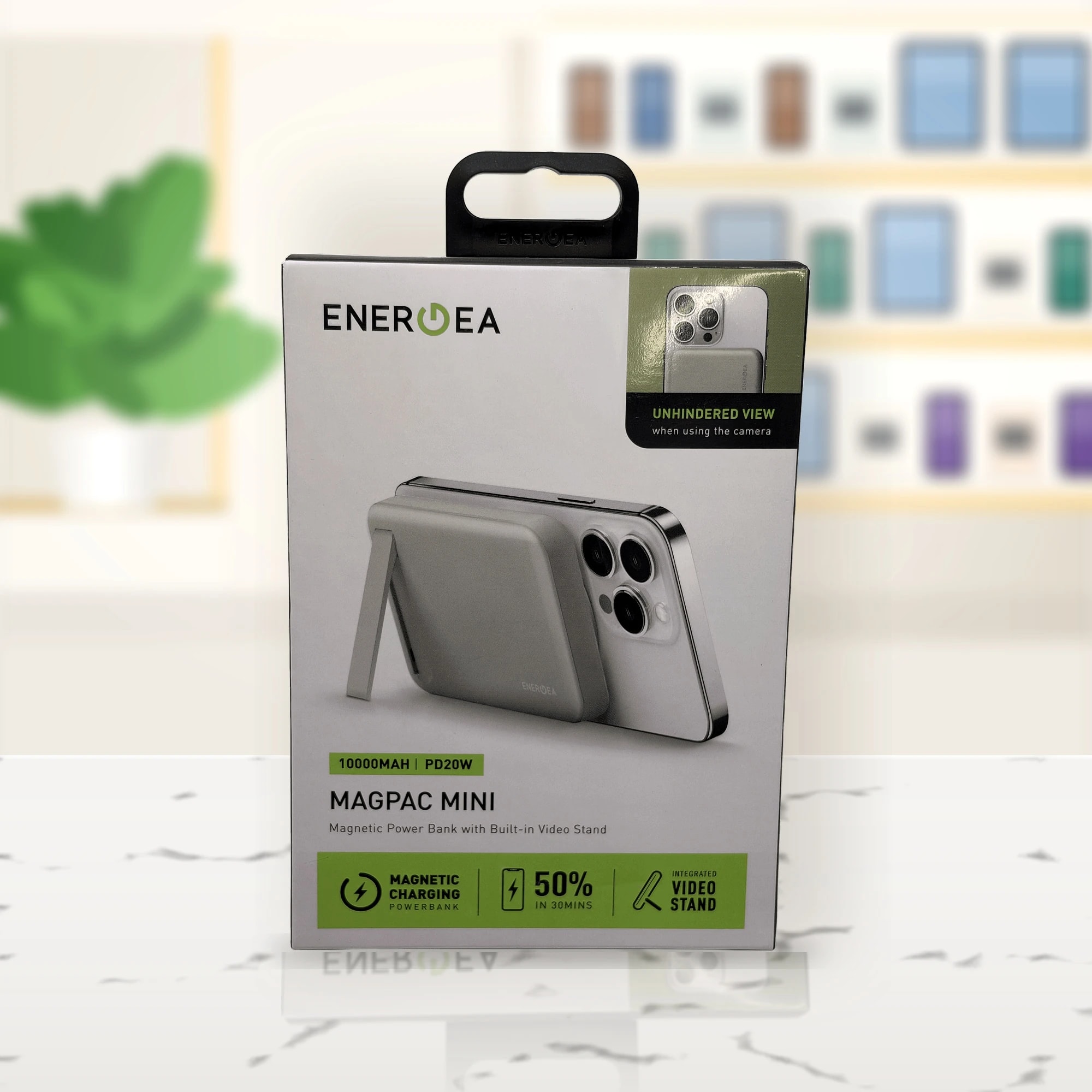 Energea MagPac Mini 10000mAh Video Standlı Manyetik Powerbank