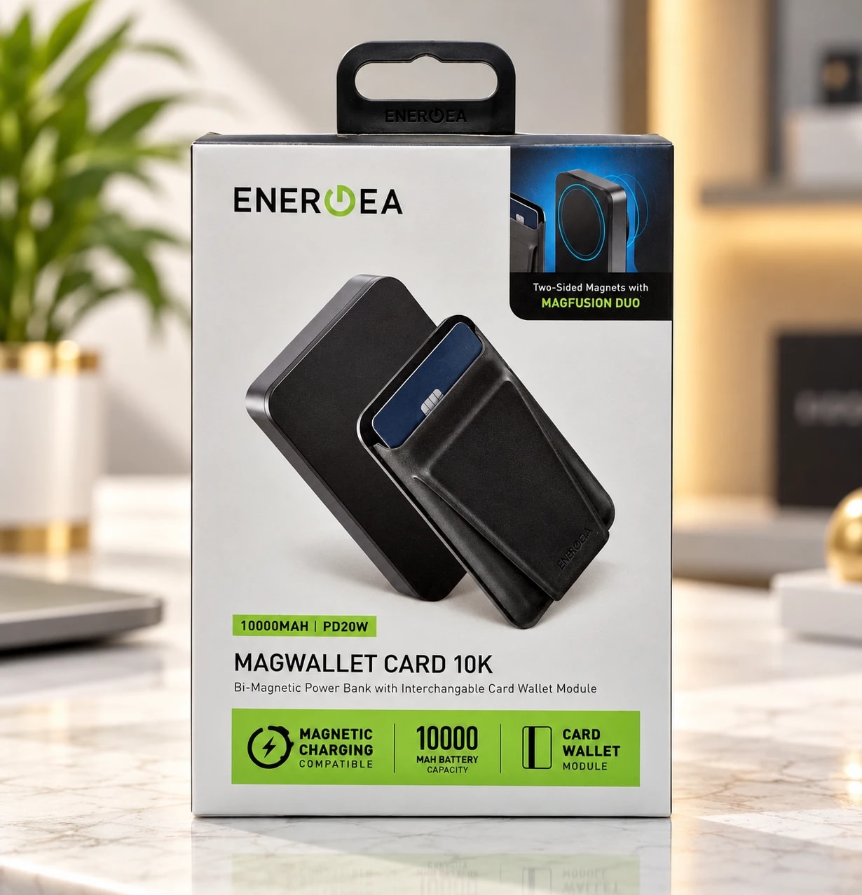 Energea MagWallet Card 10K Manyetik Powerbank