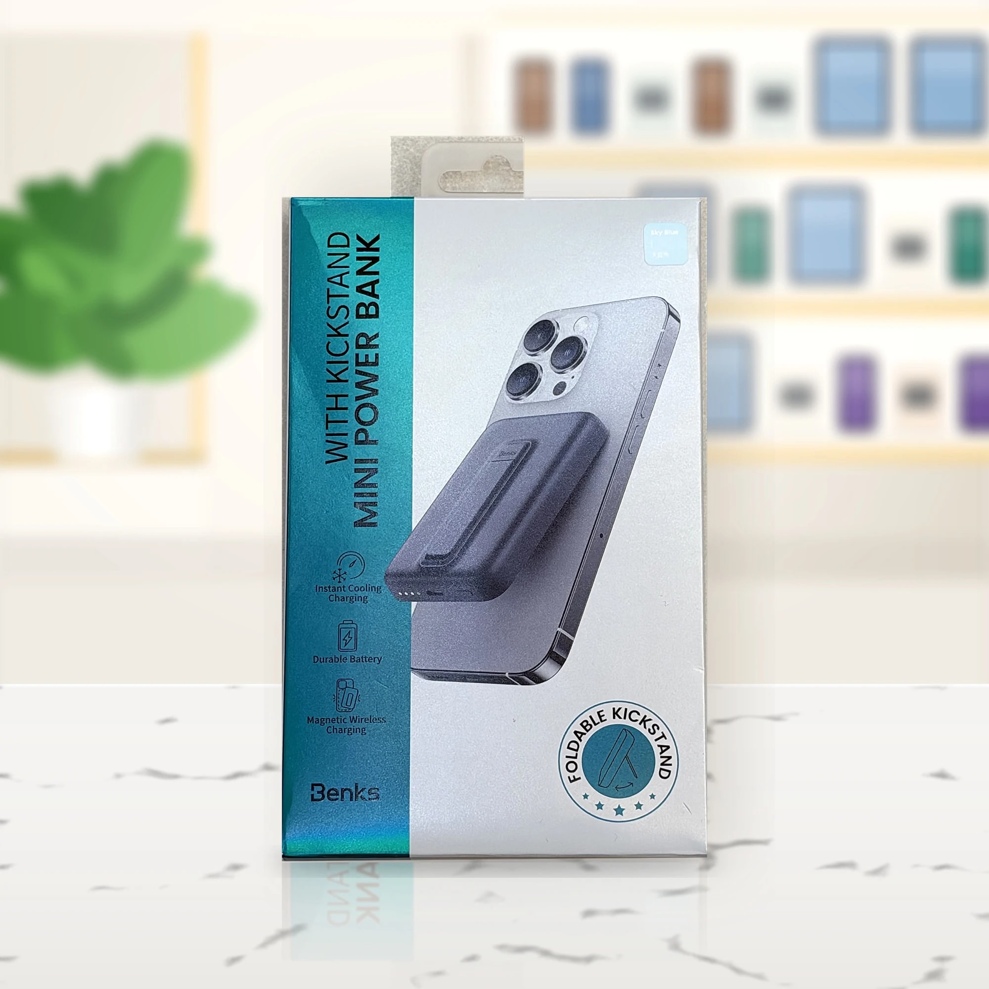Benks Kickstand'li Mini Manyetik Powerbank