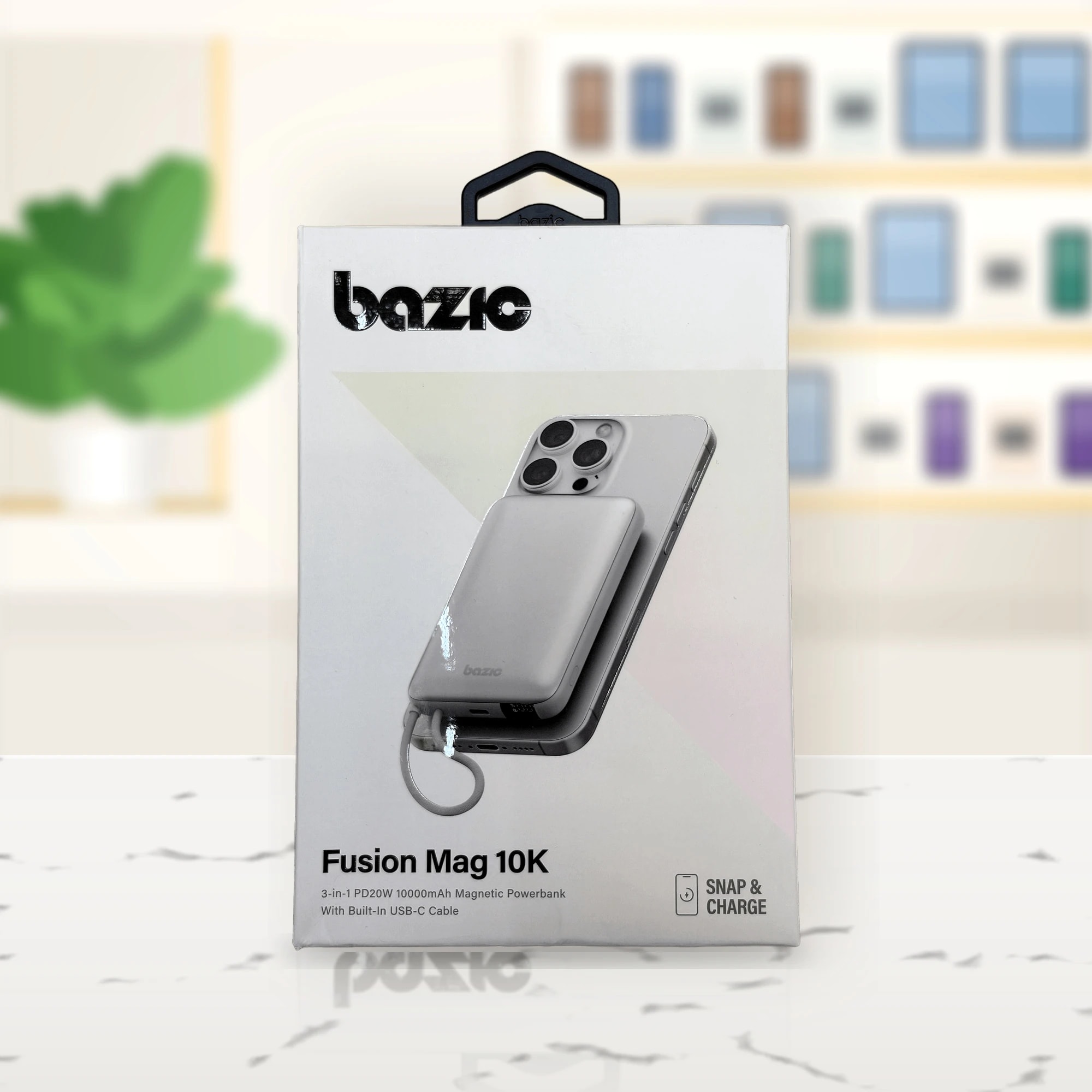 Bazic Fusion Mag 10K Kablolu Manyetik Powerbank