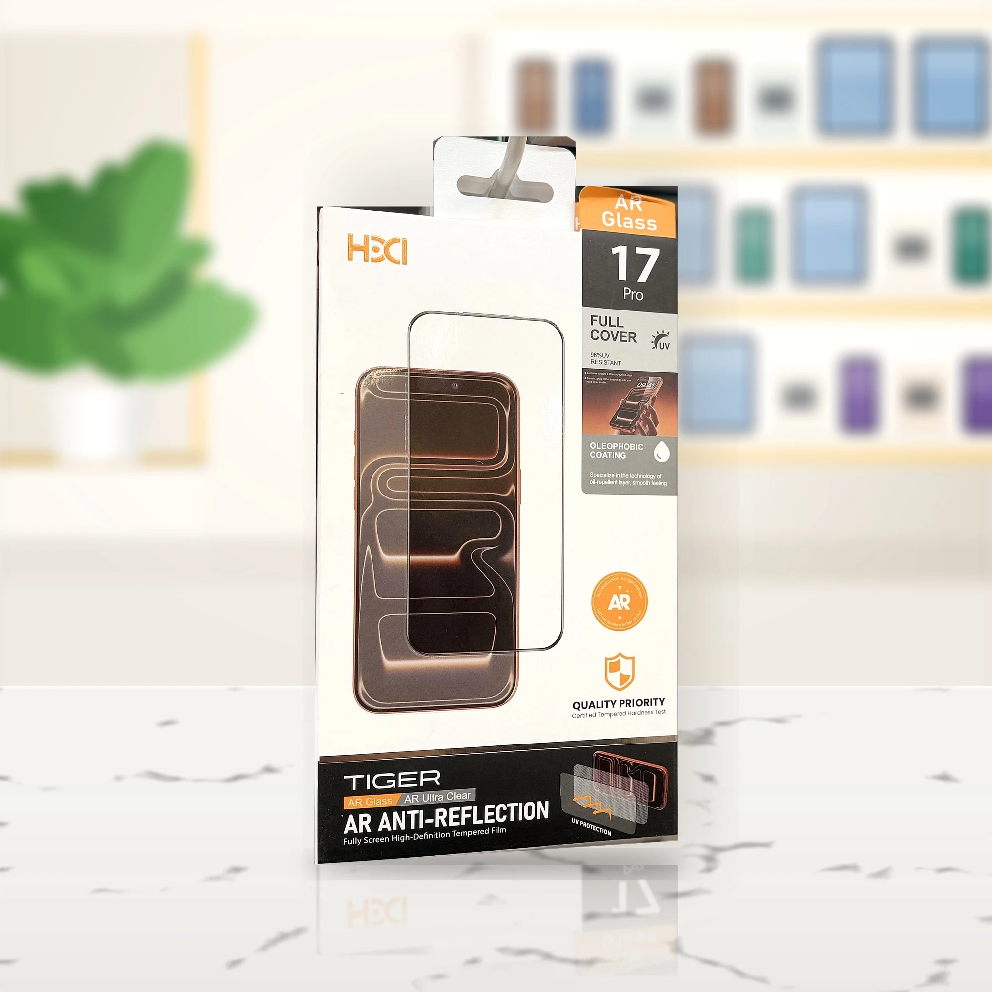 HDCI Tiger iPhone 17 Pro AR Yansıma Önleyici Cam