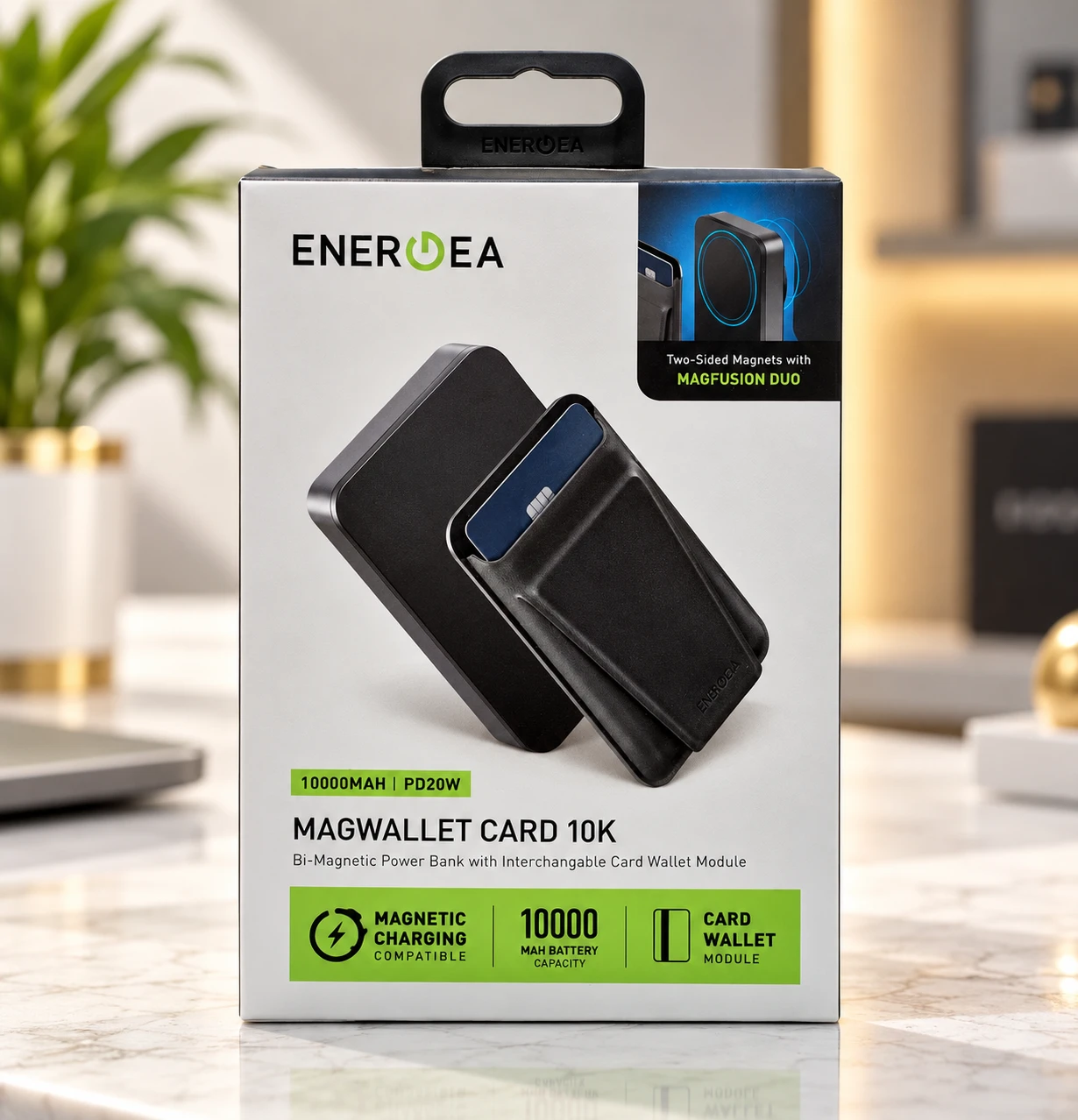 Energea MagWallet Card 10K Manyetik Powerbank